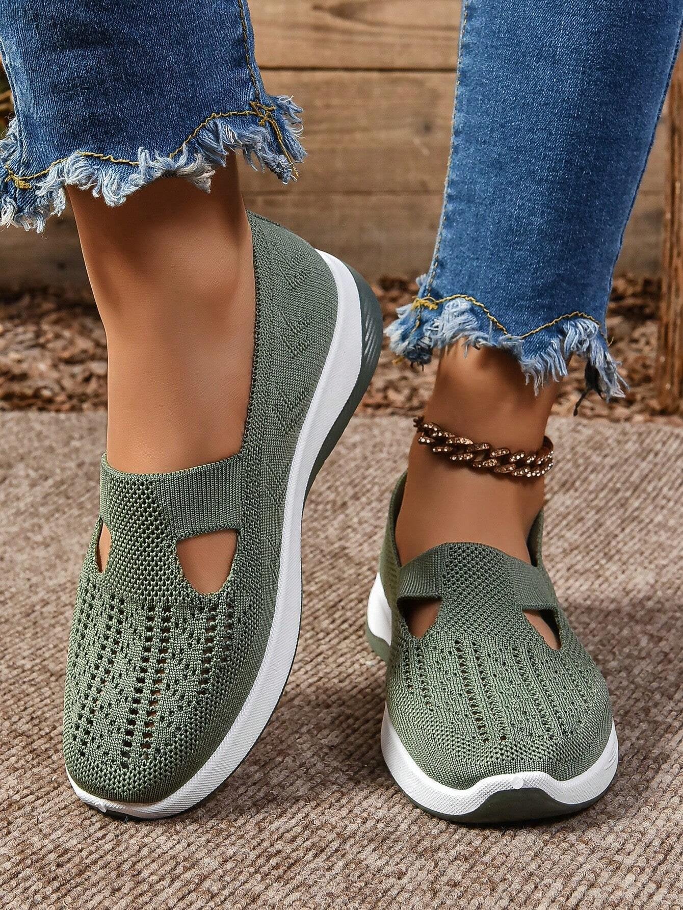 Women's Orthopedic Slip-On Sneakers Mesh Breathable
