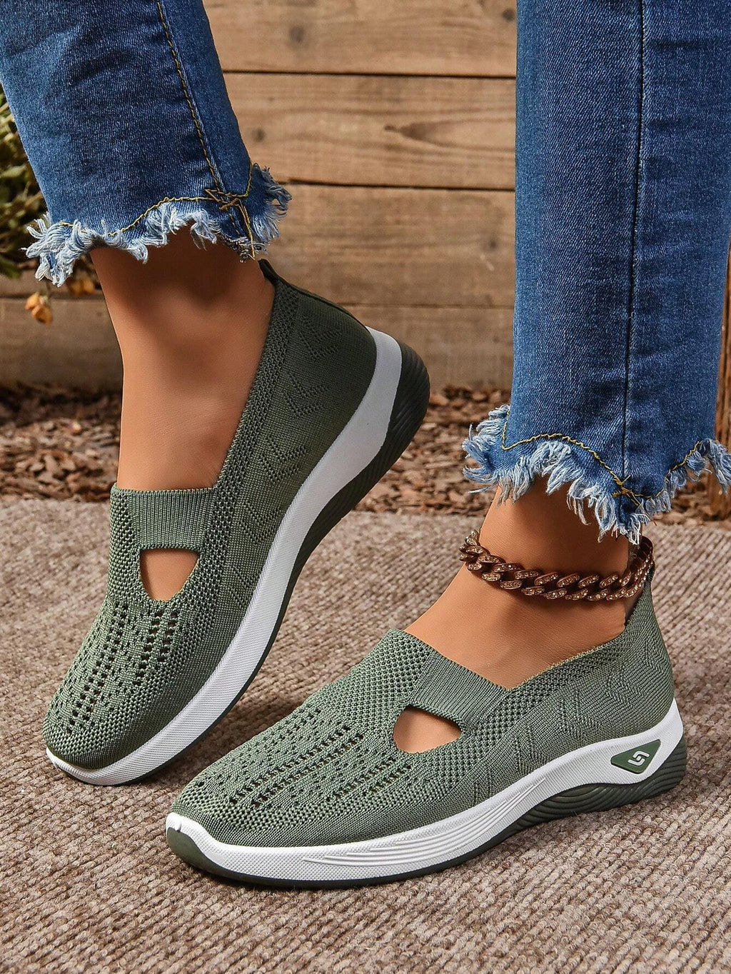 Women's Orthopedic Slip-On Sneakers Mesh Breathable