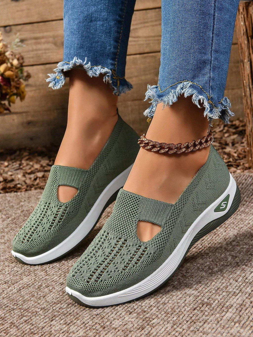 Women's Orthopedic Slip-On Sneakers Mesh Breathable