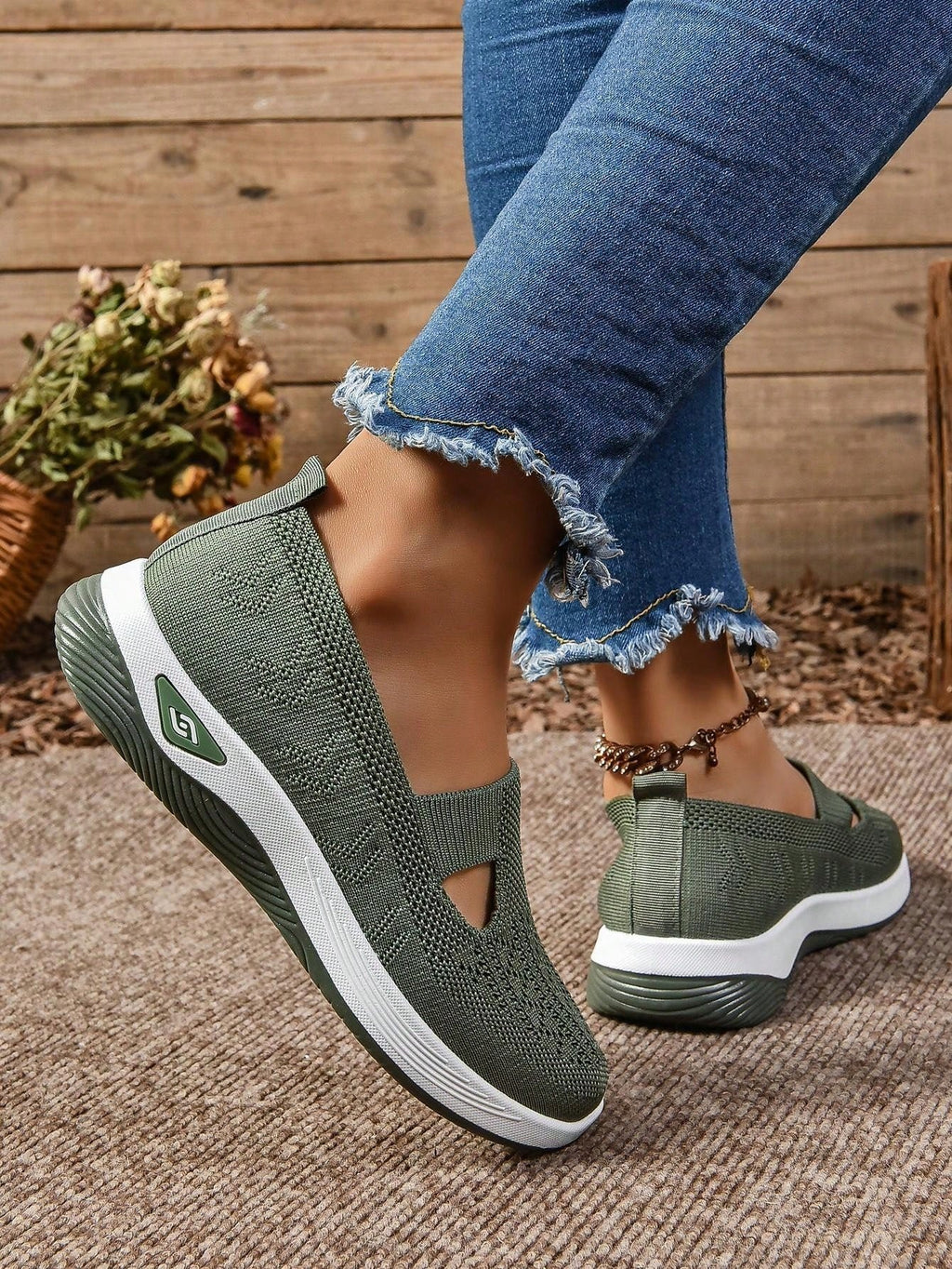 Women's Orthopedic Slip-On Sneakers Mesh Breathable