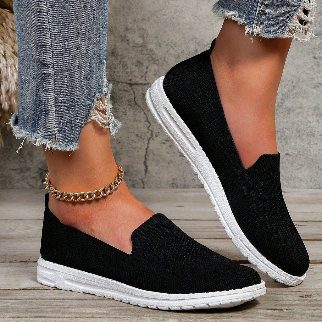 Women's Orthopedic Sneakers Slip-On Mesh Breathable - Black