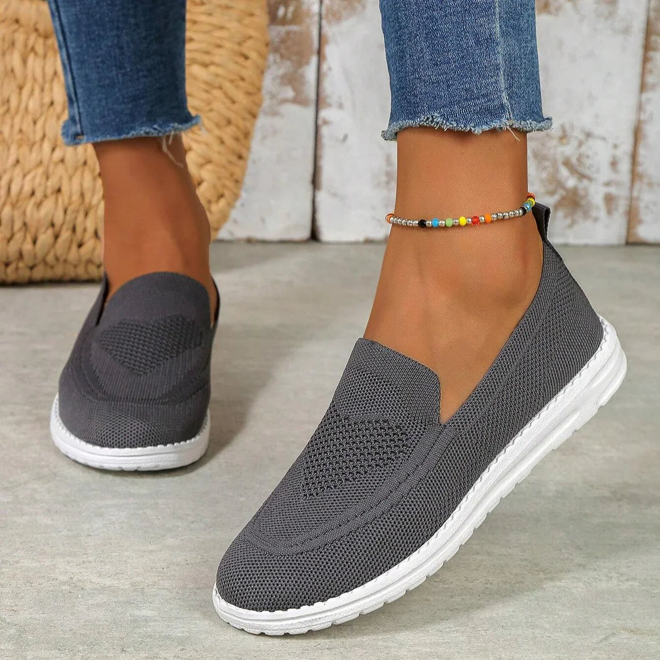 Women's Orthopedic Sneakers Slip-On Mesh Breathable