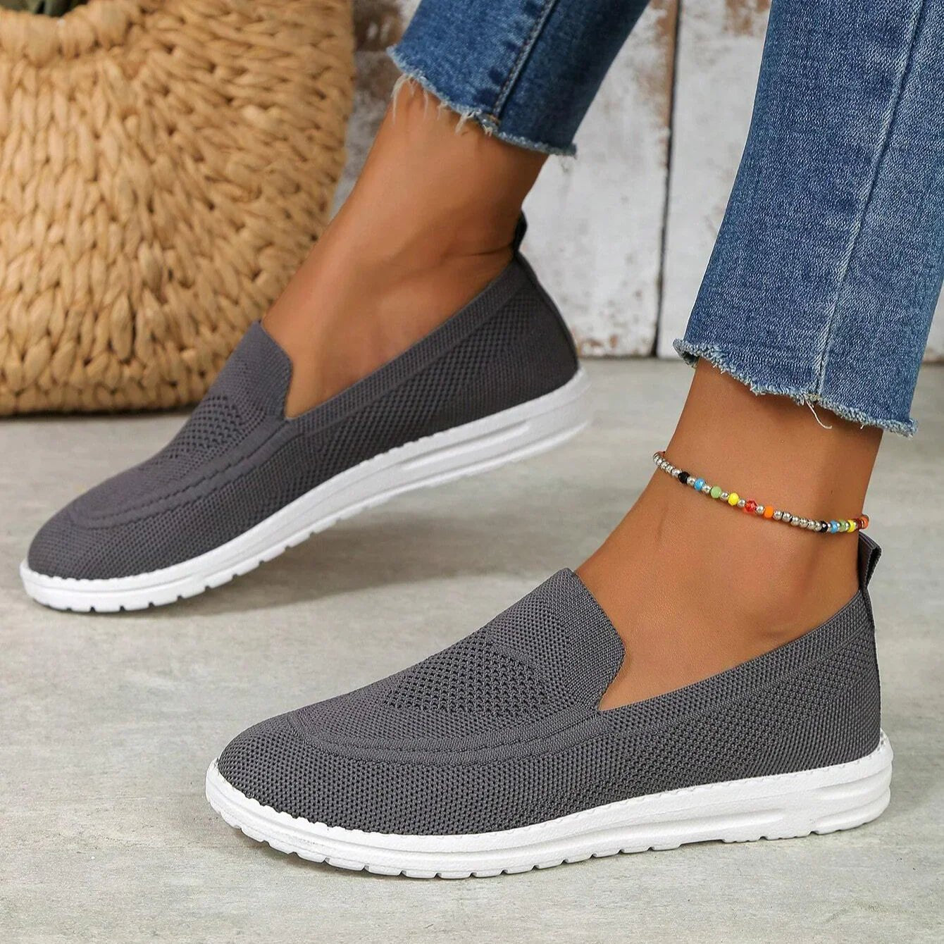 Women's Orthopedic Sneakers Slip-On Mesh Breathable
