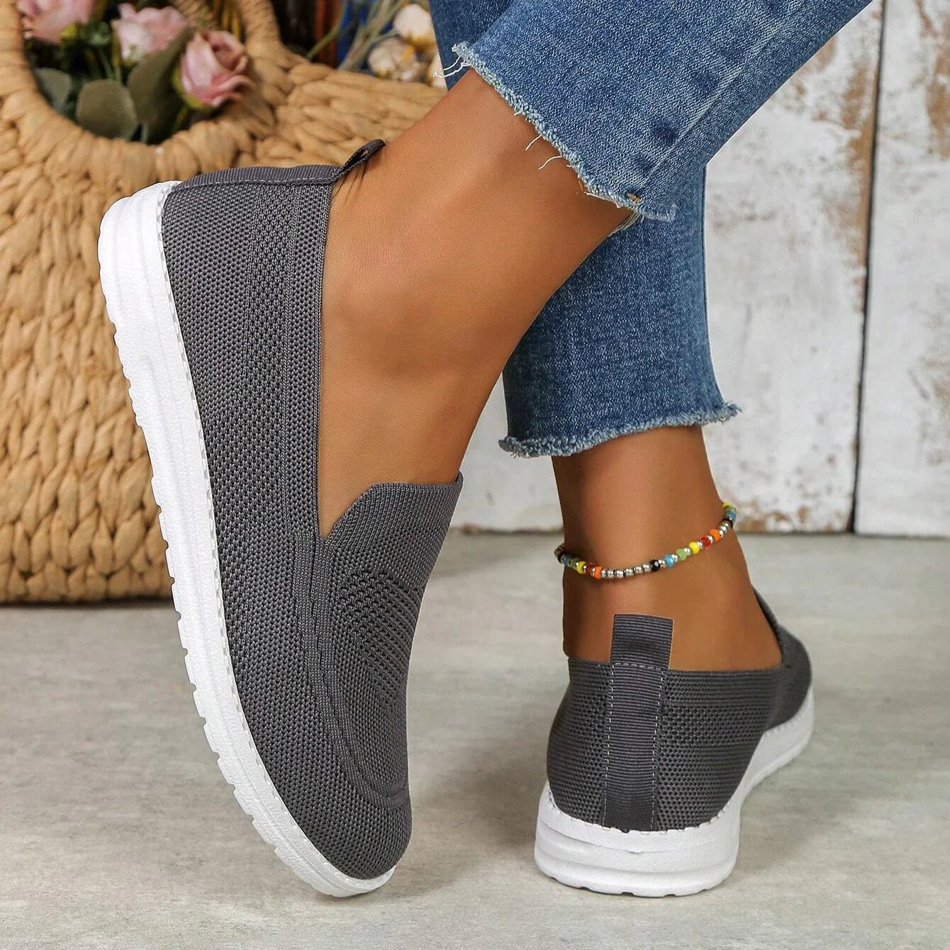 Women's Orthopedic Sneakers Slip-On Mesh Breathable