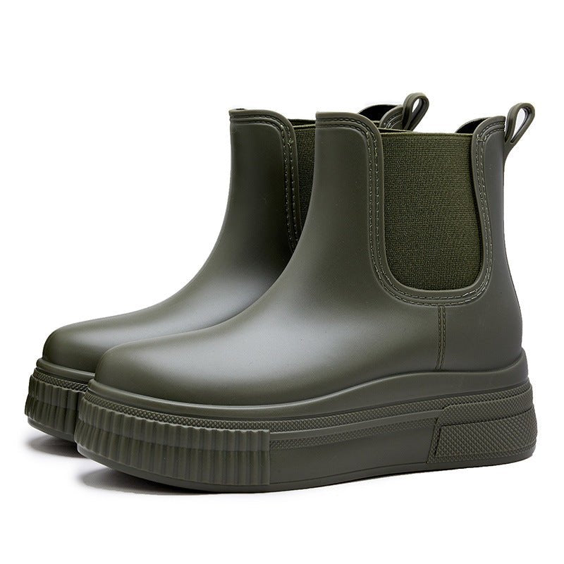 Women's Waterproof Boots Chelsea Platform Rain