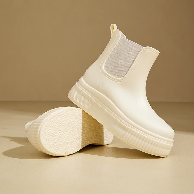 Women's Waterproof Boots Chelsea Platform Rain