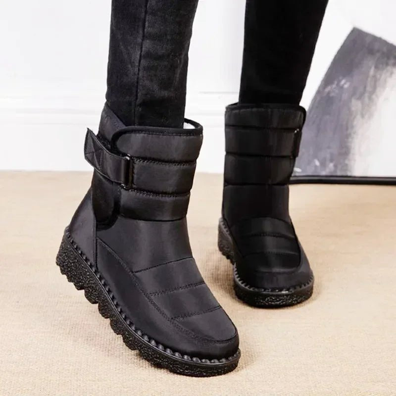 Women's Waterproof Boots Quilted Winter Snow Ankle