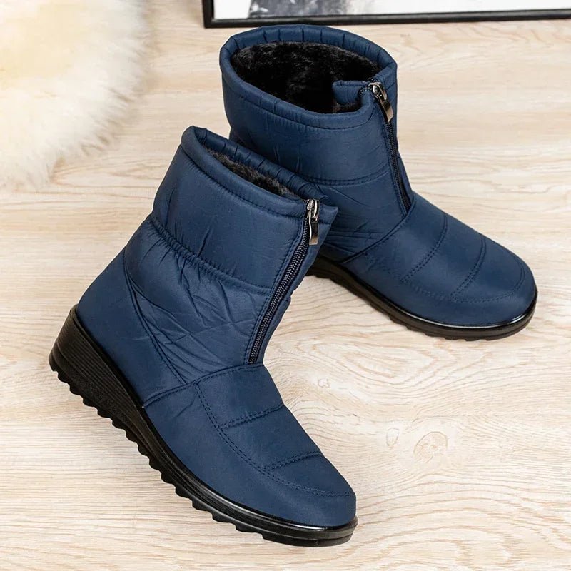 Women's Waterproof Boots Quilted Winter Snow Ankle