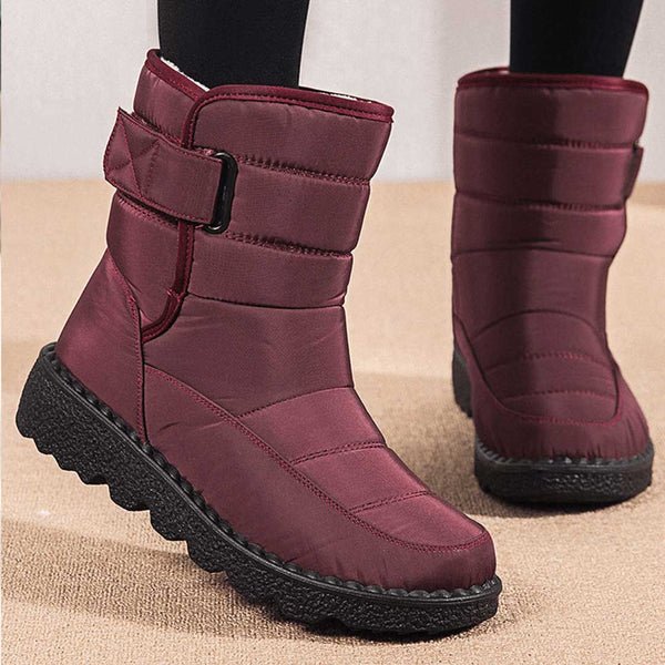 Women's Waterproof Boots Quilted Winter Snow Ankle