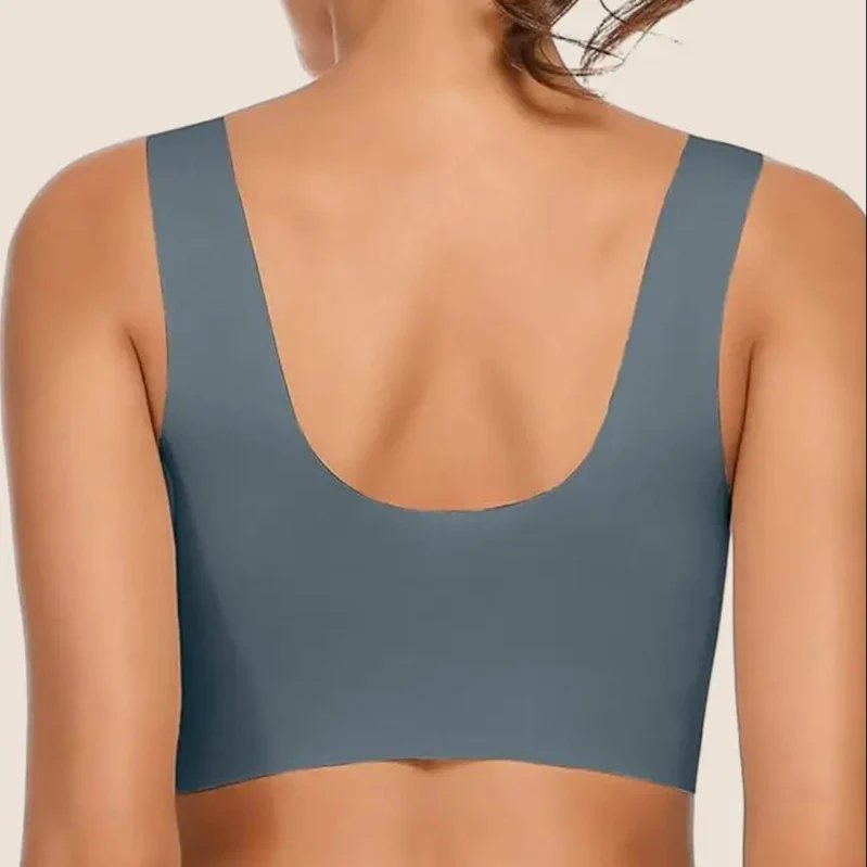 Women's Wireless Sports Bra V-Neck Molded Cup
