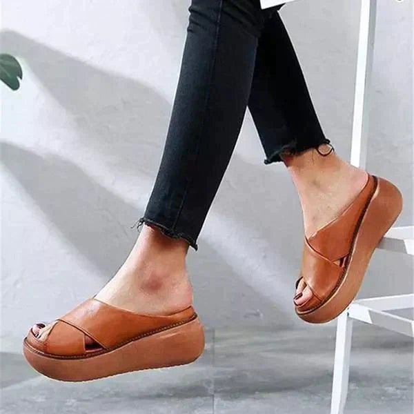 Women's X-Strap Cushioned Flat Sandals